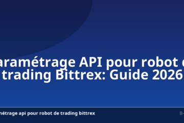 Paramétrage API pour robot de trading Bittrex: Guide 2026